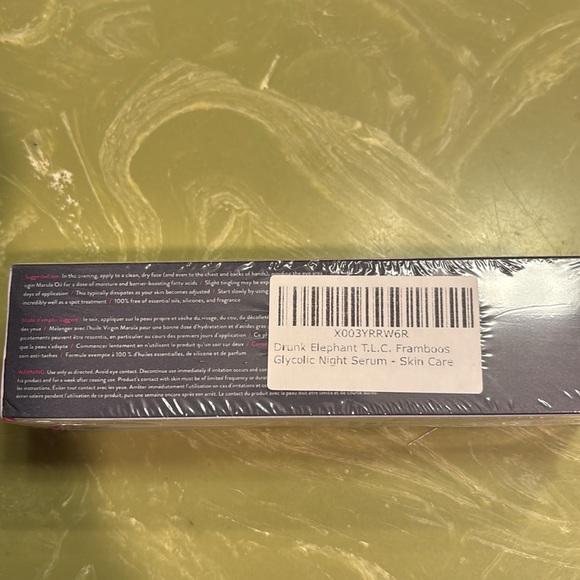 New in box Drunk Elephant TLC framboos glycolic night serum. 50 ml/1.69 Fl oz. - Picture 3 of 5